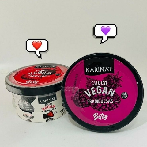 Bites de frambuesa bañadas en chocolate-Karinat-120gr