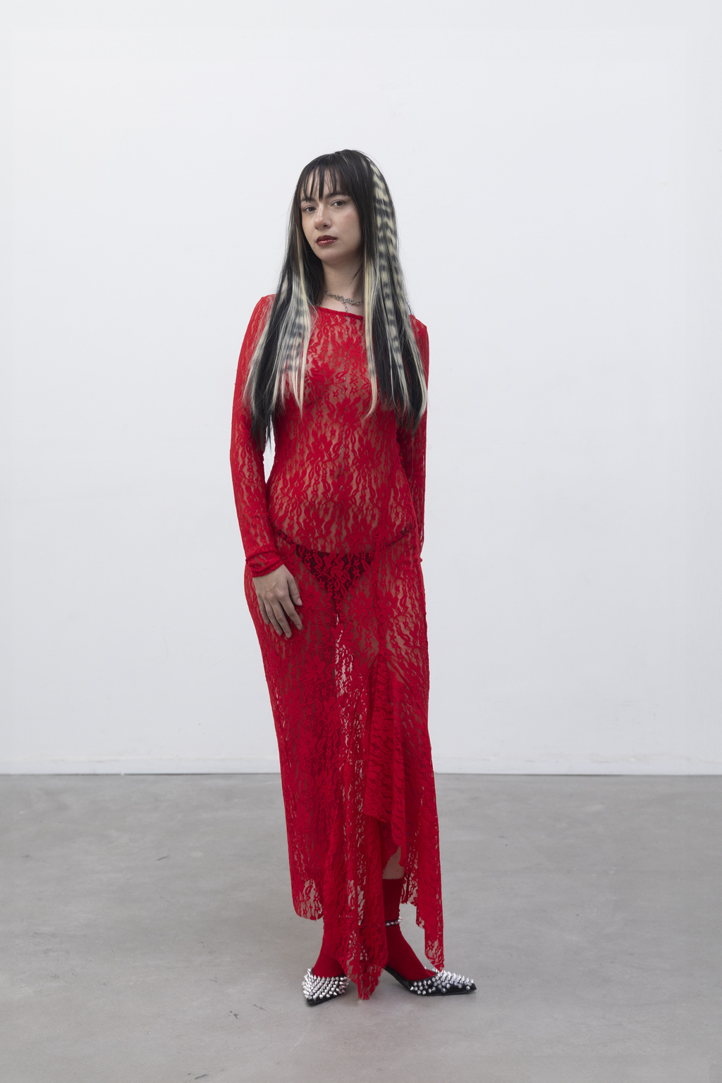 Vestido Lace Rojo thumbnail 3
