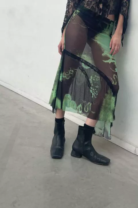 Falda Romántika Negra