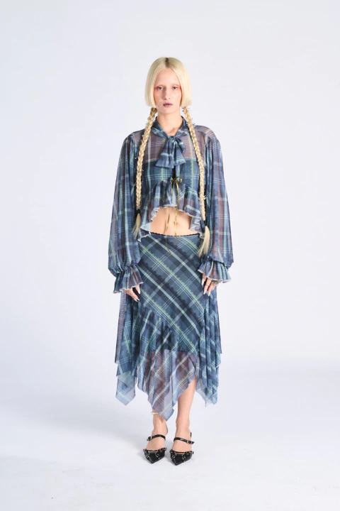 Camisola Tartan Gris - comprar online