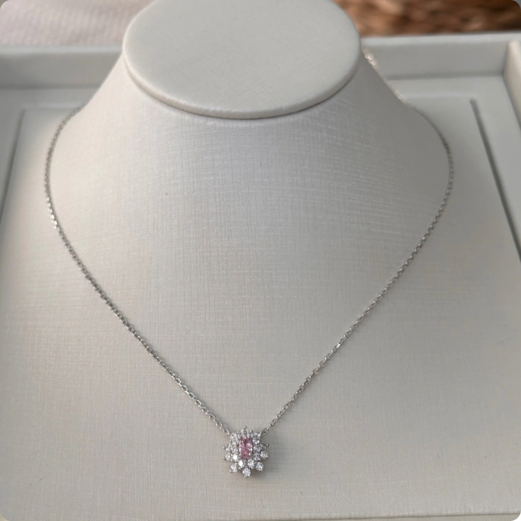 Colar Princesa Oval Duplo - Prata 925