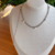Choker Malha Italiana com Pérolas na internet