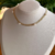 Choker Malha Italiana com Pérolas