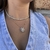 Colar Nossa Senhora das Graças Oval no Ouro com Microzircônias - loja online