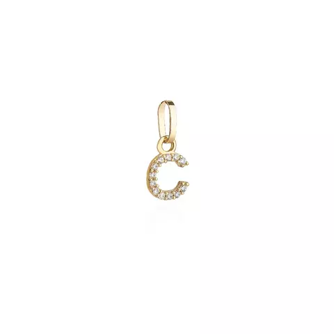 Pingente Inicial Mini - Banho de Ouro - comprar online