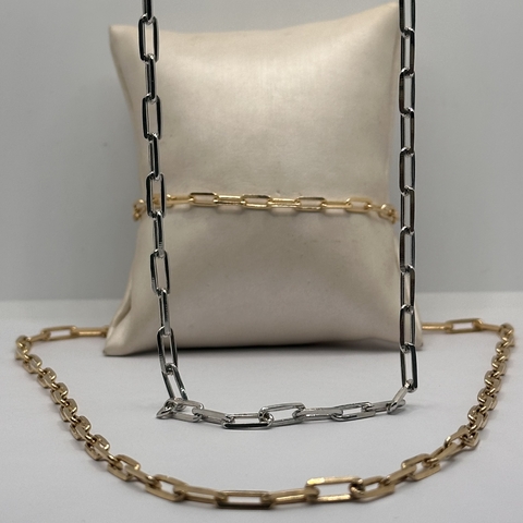 Colar Corrente Elos Cartier 3mm - 45cm - comprar online