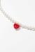 COLLAR CORAZON S + PERLAS en internet
