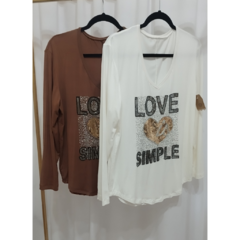 REMERA LOVE SIMPLE - comprar online