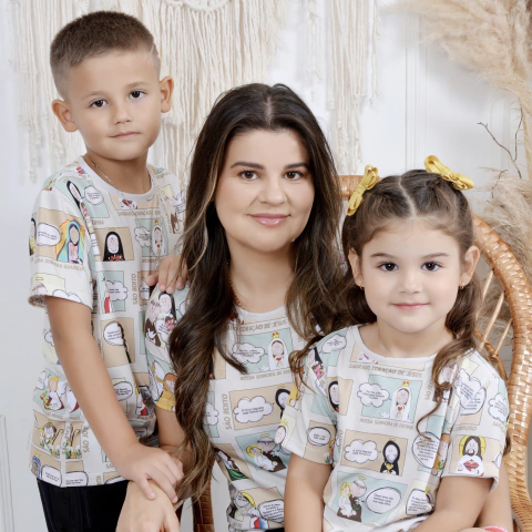 Camiseta Santos Talk (quadrinhos) Infantil