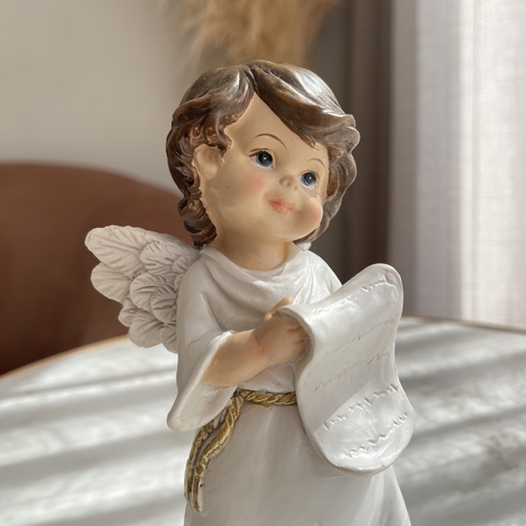 Anjo da Guarda 15 cm resina