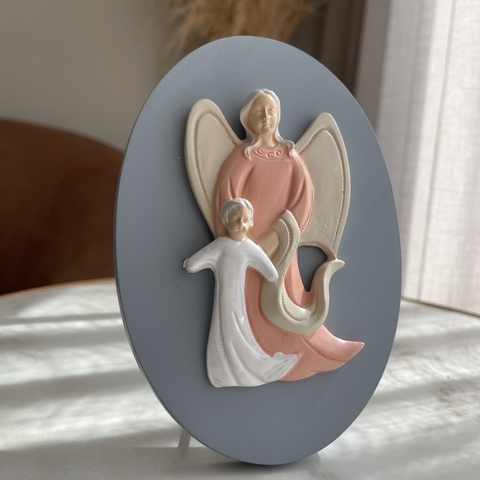 Porta Retrato Anjo da Guarda em Resina