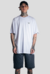 Kit Camiseta Logo Branco + Bermuda Moletom (Branco + Chumbo) - comprar online