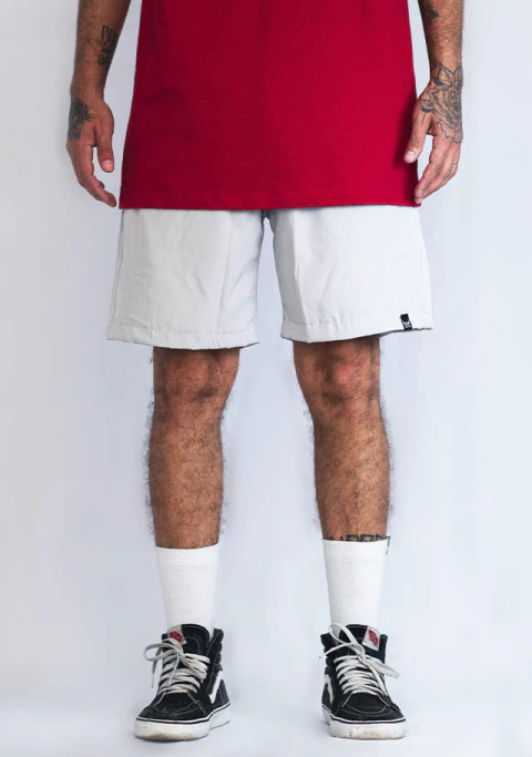 Short Microfibra - Cinza