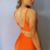 CONJUNTO BÁSICO COSTAS NUA - LARANJA PASTEL