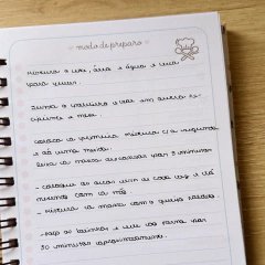 Caderno de Receitas - comprar online