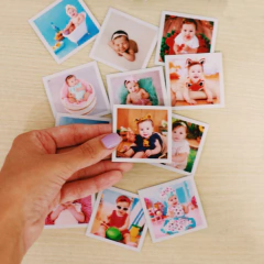 Kit 12 ímãs de geladeira 5x5 cm - Pela Lente de Maria