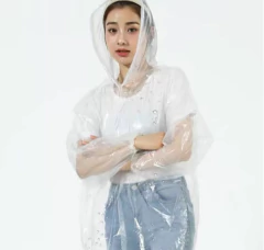 X1 Piloto Para Lluvia Capucha Impermeable Adulto Descartable - M&Q REGALOS