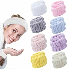 Par De Muñequeras Para Skincare Toalla Rutina Facial Mujer