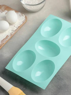 Molde De Silicona X5 Huevo Pascua Jabón Repostería Horno - tienda online