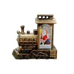 Farol Navideño Con Forma De Tren Luz Luvina Adorno A Pilas - M&Q REGALOS
