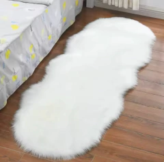 Alfombra Pelo Largo Sintética Antideslizante Grande 130cmx65 - tienda online