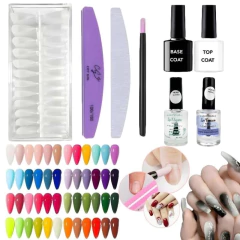 Kit Inicial Para Soft Gel 240 Tips Esmaltes Limas Base Y Top