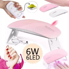 Mini Cabina Sun 6w Led Uv + Torno Uñas Manicuria Pila Fresas en internet