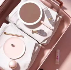 Espejo Maquillaje Makeup Luz Led Circulo Touch Tactil Usb - tienda online