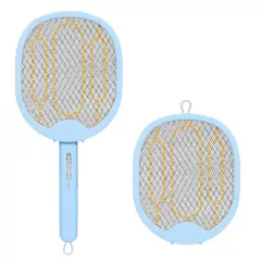 Raqueta Plegable 180° Mata Mosca Mosquito Recargable Con Usb