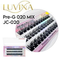 Pestañas Postizas Autoadhesivas Diy Cluster Ramillete Luvina