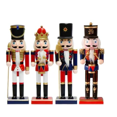 X1 Unidad Cascanueces Madera Navidad Adorno Árbol Decoración