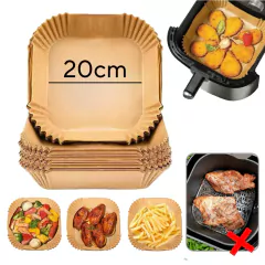 Imagen de Papel Antiadherente 20x20cm Freidora De Aire Cuadrado 144pcs