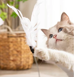 Juguete Interactivo Para Gato 3 Niveles Pelota Torre Plumas en internet