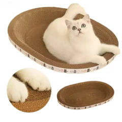Rascador Cama Para Gato Cartón Corrugado Afila Uñas Ecologic