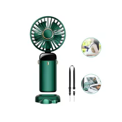 Ventilador De Mano Usb Recargable Con Correa Y Base Portátil en internet