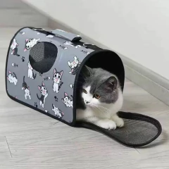 Bolso Transportadora Gatos Traslado Paseo Rígida Mediana - M&Q REGALOS