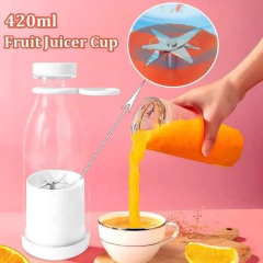 Botella Licuadora De 420ml Juguera Portátil Recargable Usb - M&Q REGALOS