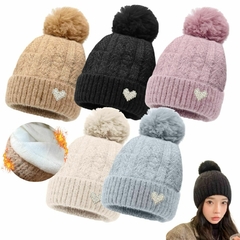 Gorro Juvenil De Pompón Abrigo Peluche Invierno Frio Mujer en internet