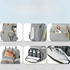 Imagen de Mochila Maternal Multifuncional + Cambiador Cuna Impermeable