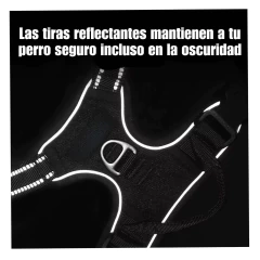 Arnés Pretal Pechera Regulable Perros Anti Tirones Luvina