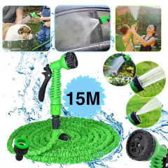 Manguera Expandible 15mts Jardín Pistola Retráctil Flexible