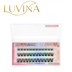 Pestañas Postizas Autoadhesivas Diy Cluster Ramillete Luvina - comprar online