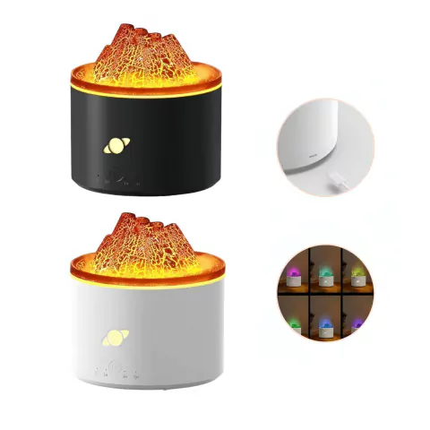 Humidificador Aroma Terapia Volcán Con Luces Difusor Hogar