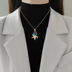 Imagen de Collar Con Dijes Galaxia Universo Cadena Delicado Formas