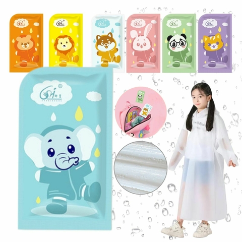 Pack X3 Piloto De Lluvia Infantil Poncho Impermeable Capucha