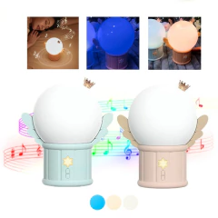 Lampara Velador Con Sonido A Usb Led Luz De Noche Angel - comprar online