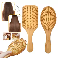 Cepillo Cabello Paleta Madera Natural Anti Frizz Desenreda - comprar online