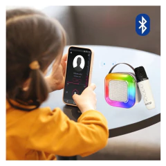 Combo Parlante + Micrófono Bluetooth Sonido Stereo Musica en internet