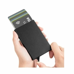 Tarjetero Organizador Porta Tarjetas Aluminio Desplegable - M&Q REGALOS