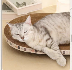 Rascador Cama Para Gato Cartón Corrugado Afila Uñas Ecologic - M&Q REGALOS